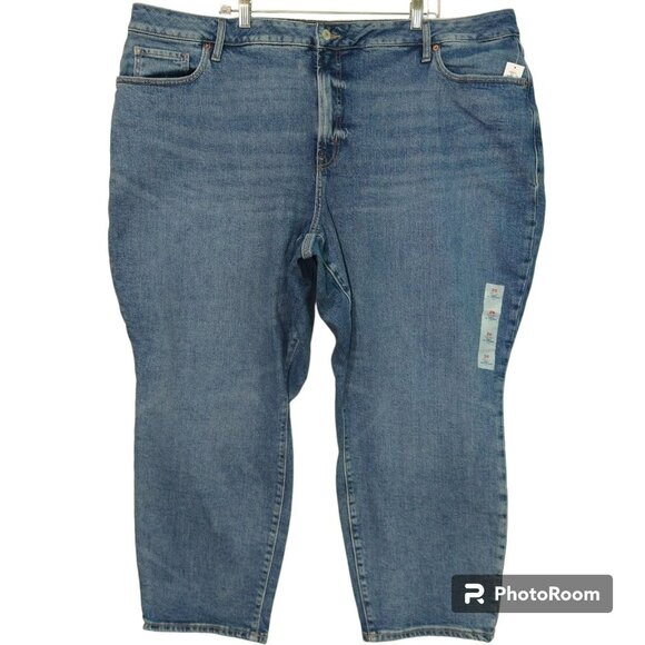 Old Navy Jeans Women 26 Curvy OG Straight High Rise Smooth Pockets Ankle - Picture 1 of 13